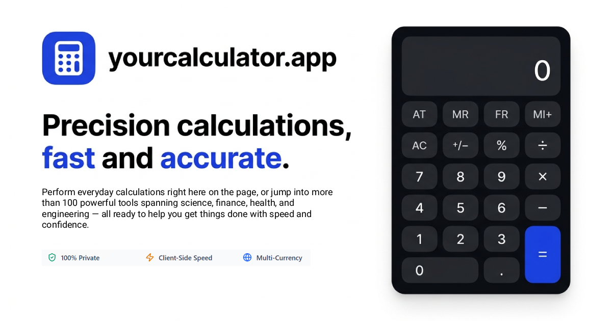 yourcalculator.app open graph banner
